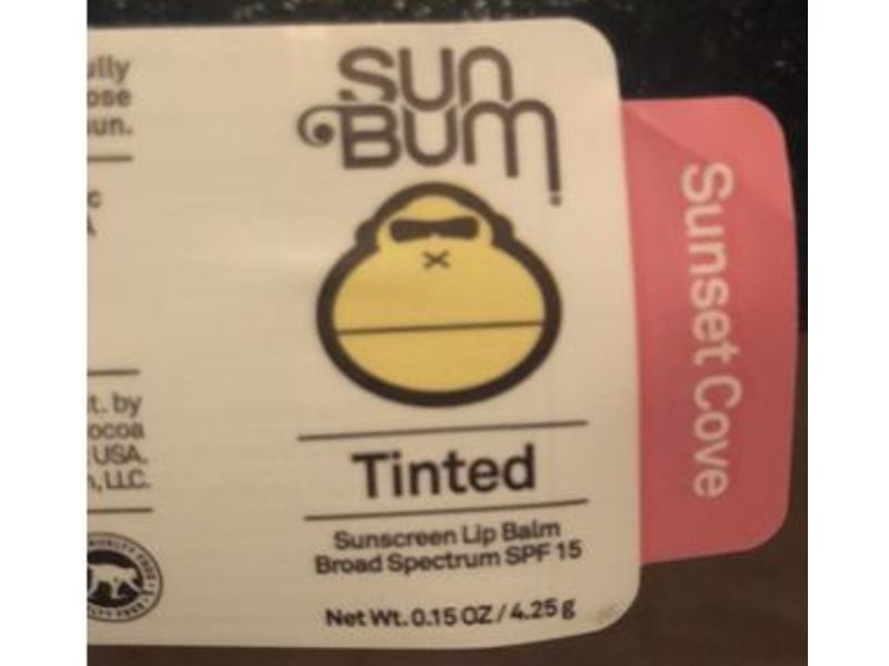 Sun Bum Tinted Lip Balm, Sunset Cove, SPF 15, 0.15 oz/4.25 g