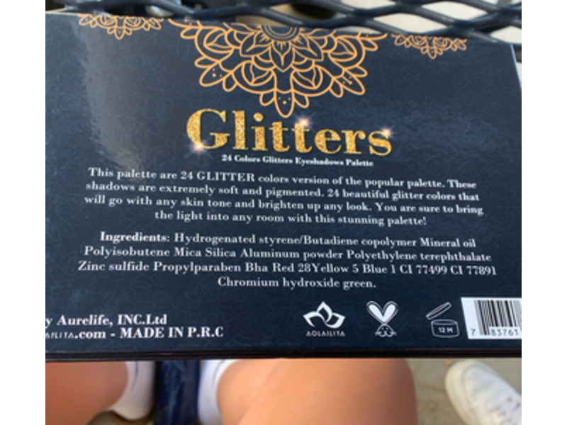 Aolailiya 24 Color Pressed Glitter Eyeshadow Palette