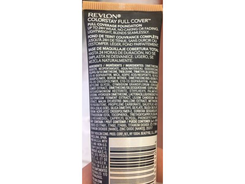 Revlon Colorstay Full Cover Foundation, 330 Natural Tan, 1fl oz/30 mL