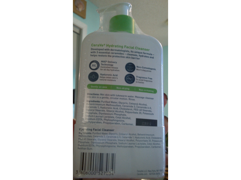 CeraVe Hydrating Facial Cleanser, Normal To Dry Skin, Pack Of 2