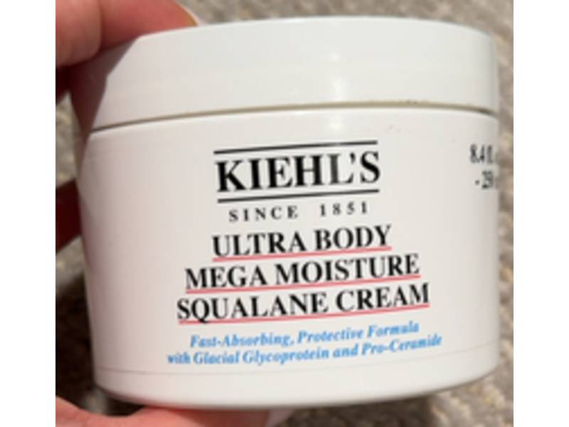 Kiehl's Since 1851 Ultra Body Mega Moisture Cream, Squalane, 8.4 fl oz/250 mL