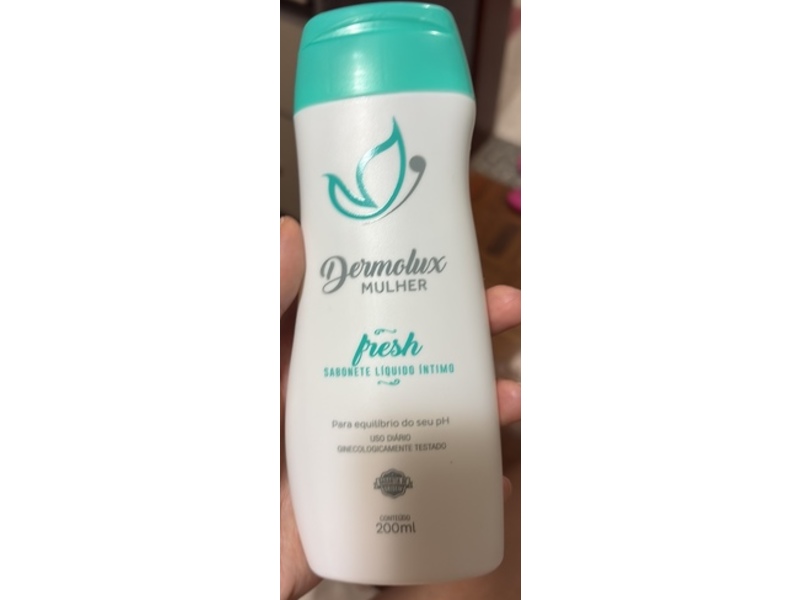 Dermolux Mulher Liquid Intimate Soap, Fresh, 200 mL
