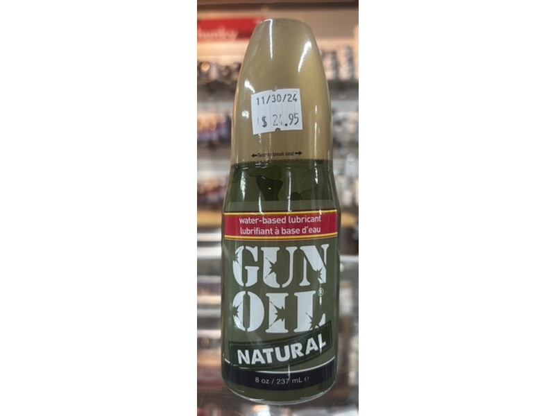 Gun Oil Natural Water-Based Lubricant, 8 oz/237 mL