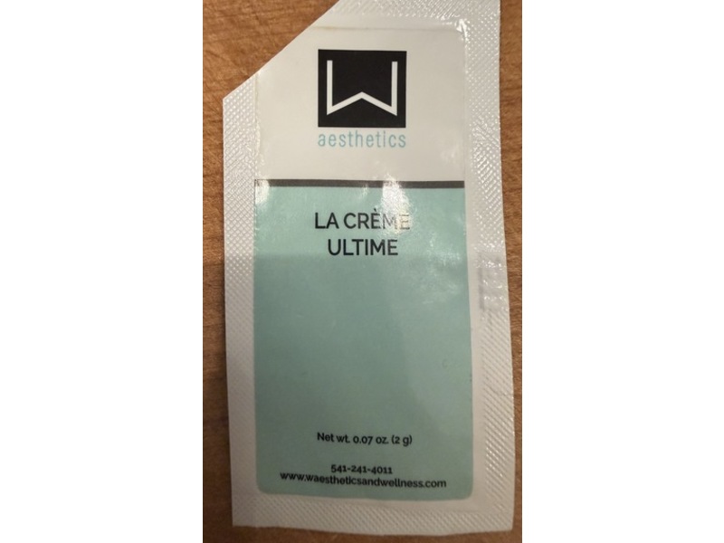W Aesthetics La Crème Ultime, 0.07 oz/2 g