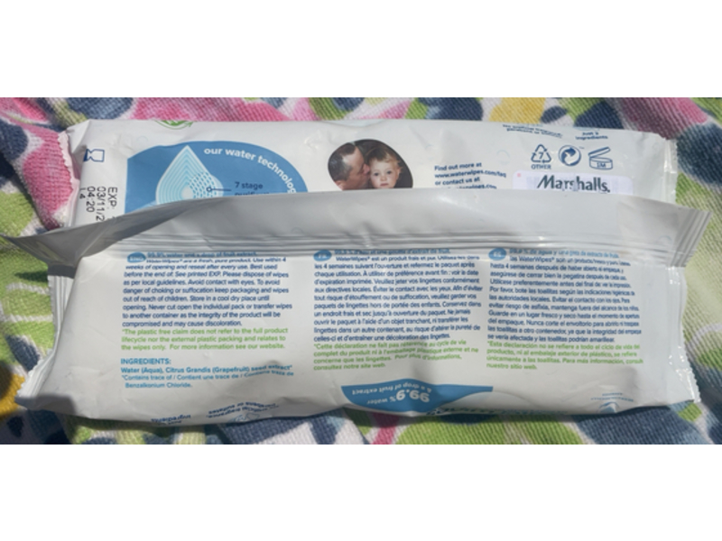 Water Wipes Baby wipes, 40 Count