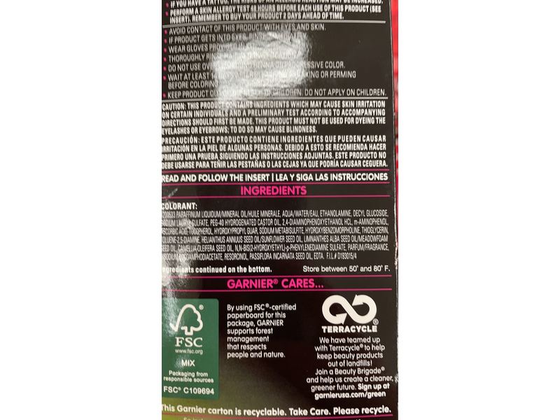 Garnier Olia Permanent Hair Color, 3.11 Darkest Platinum Brown, 1 Application, Pack Of 3