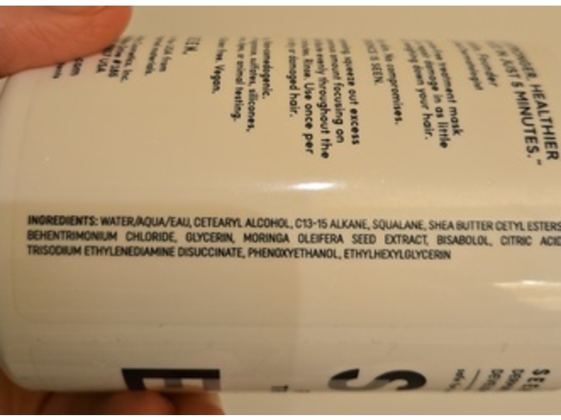 SEEN Frizz + Repair Treatment Mask, Fragrance Free, 8 fl oz