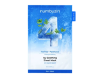 Numbuzin Icy Soothing Sheet Mask, Tea Tree+Panthenol, 0.91 fl oz/27 mL, Pack Of 5 - thumbnail 1