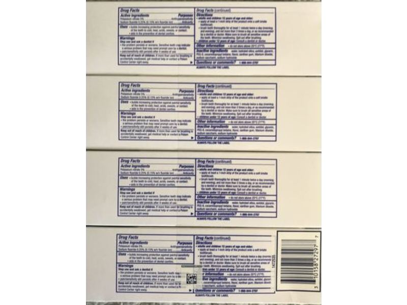 Sensodyne Pronamel Advanced Toothpaste, Gentle Whitening, 6.5 oz/184 g, Pack Of 4