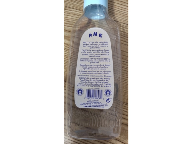 Para Mi Bebe Colonia Infantil Baby Cologne, 25 fl oz/750 mL