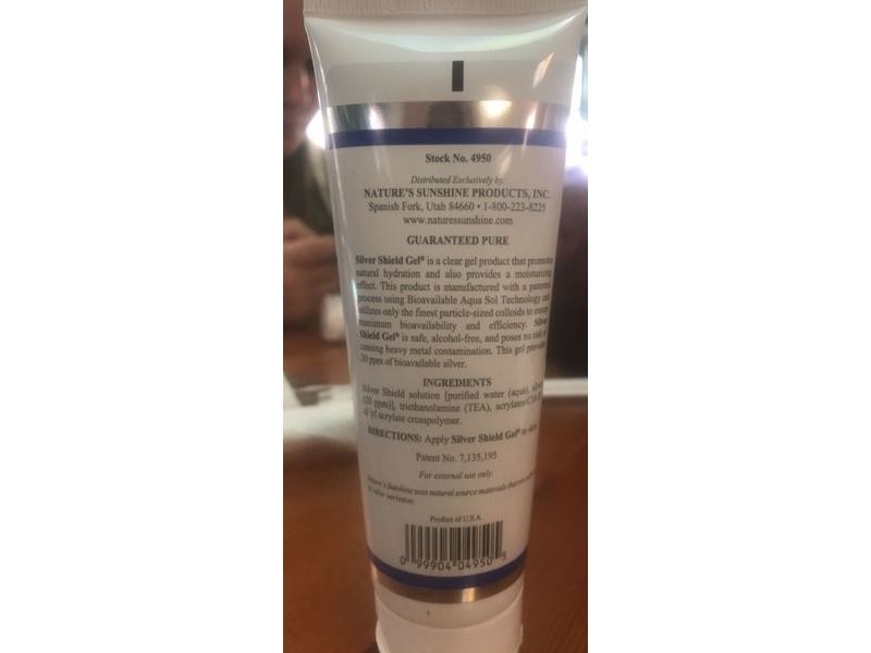 Nature's Sunshine Silver Shield Daily Purifying Cleansing Gel, Bioavailable Aqua Sol Technology, 3 oz/85.0 g