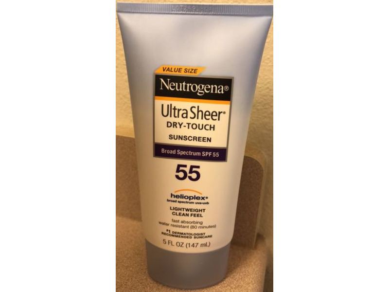 Neutrogena Ultra Sheer Dry-Touch Sunscreen, SPF 55, 5 fl oz/147 mL