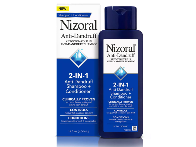Nizoral 2-in-1 Anti-Dandruff Shampoo + Conditioner, Ketoconazole 1%, 14 fl oz/400 mL