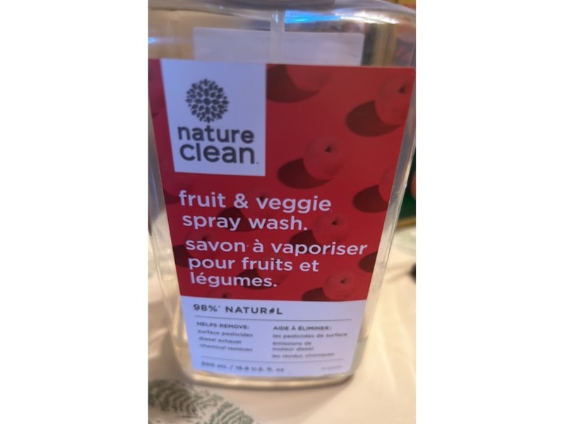 Nature Clean Fruit & Veggie Spray Wash, 16.8 fl oz/500 mL