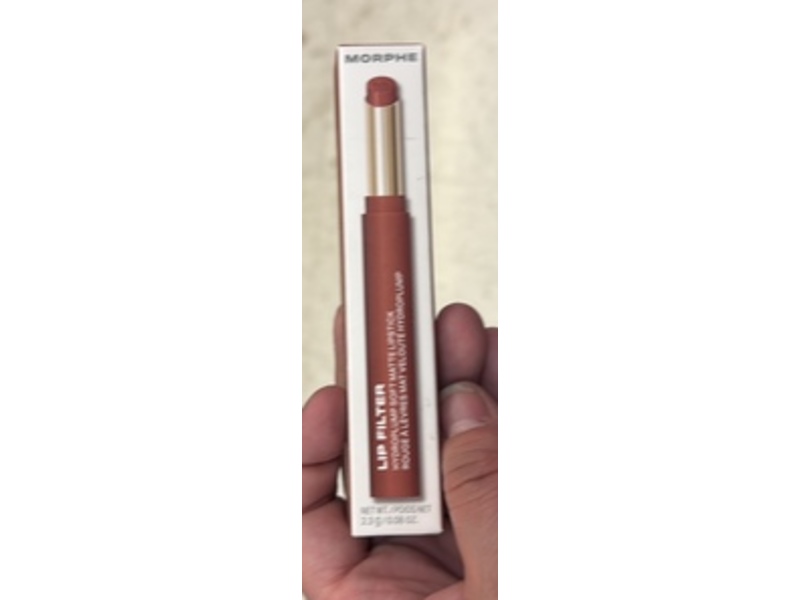 Morphe Lip Filter Hydroplump Soft Matte Lipstick, Suede, 0.08 oz/2.3 g