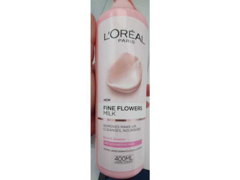 L'Oreal Paris Fine Flowers Cleansing Milk, Rose & Jasmine, 400 mL