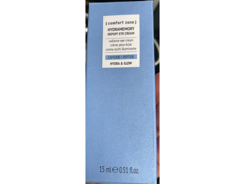 Comfort Zone Hydramemory Depuff Eye Cream, Hydra & Glow, 0.5 fl oz/15 mL