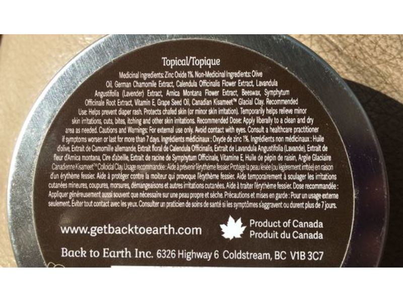 Back To Earth Herbal Healing Balm, Sweet Pea, 4 oz/120 mL