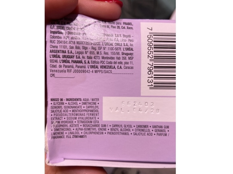 L'Oreal Paris Revitalift Gel Cream, Hyaluronic Acid, 50 mL