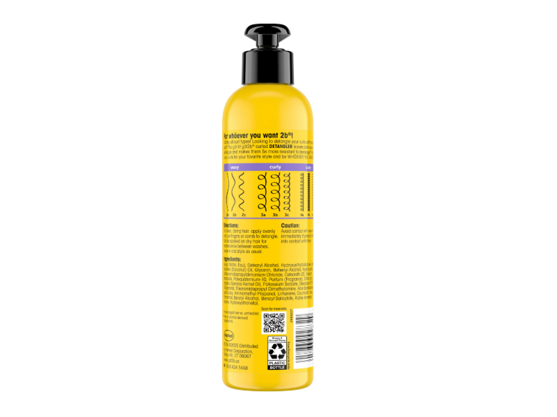 Got2b Curled Detangler, Vitamin E, Aloe Vera & Argan Oil, 7.5 oz/213 g