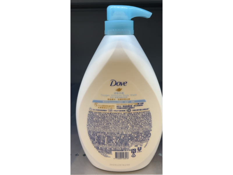 Dove Oxygen Moisture Body Wash, Microbiome Gentle, 1000 mL