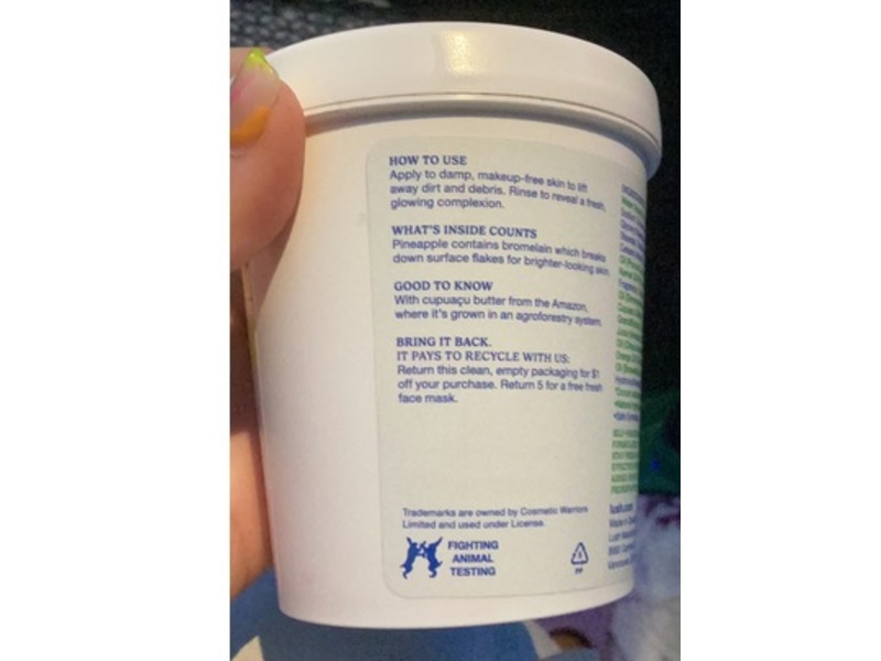 Lush Facial Wash, Pineapple, 8.4 fl oz/240 g