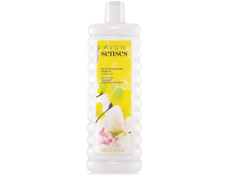 Avon Sences Bubble Bath, Lily Honeysuckle, 24 fl oz/700 mL
