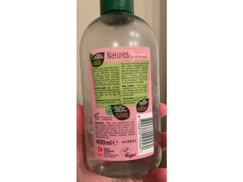 Kruidvat Natures Essential Micellar Water, 400 mL
