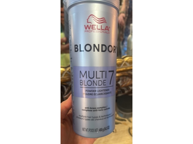 Wella Professionals Blondor Hair Powder Lightener, Multi Blonde 7, 141 oz/400 g
