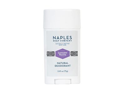 Naples Soap Company Naturally Better Skin Care Natural Deodorant, Lavender Vanilla, 2.65 fl oz/75 g