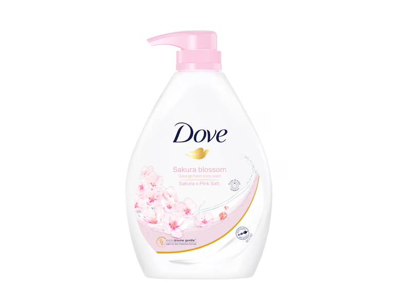 Dove Go Fresh Body Wash, Sakura Blossom, 33.8 fl oz/1000 mL