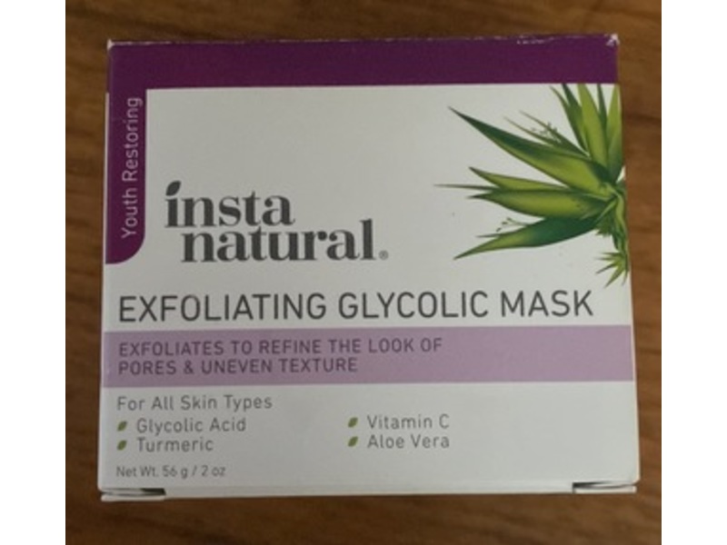 InstaNatural Exfoliating Glycolic Face Mask, 2 oz/56 g