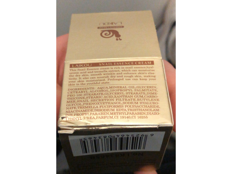 Laikou French Snail Essence Cream, 0.88 oz/25 g