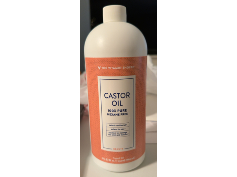 The Vitamin Shoppe 100% Pure Castor Topical Oil, 32 fl oz/946 mL