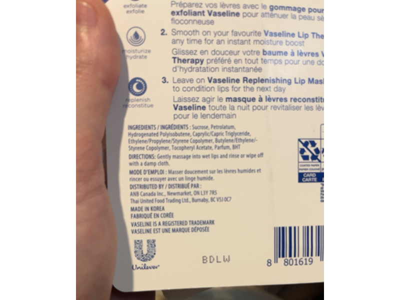 Vaseline Exfoliating Lip Scrub, 10 mL