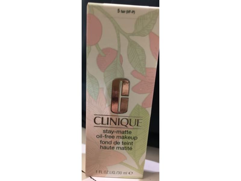 Clinique Stay-Matte Oil-Free Makeup, CN 20 Fair, 1 fl oz/30 mL