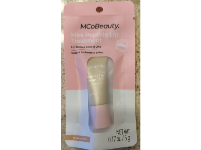 MCoBeauty Mini Peptide Lip Treatment, Buttercream, 0.17 oz/5 g