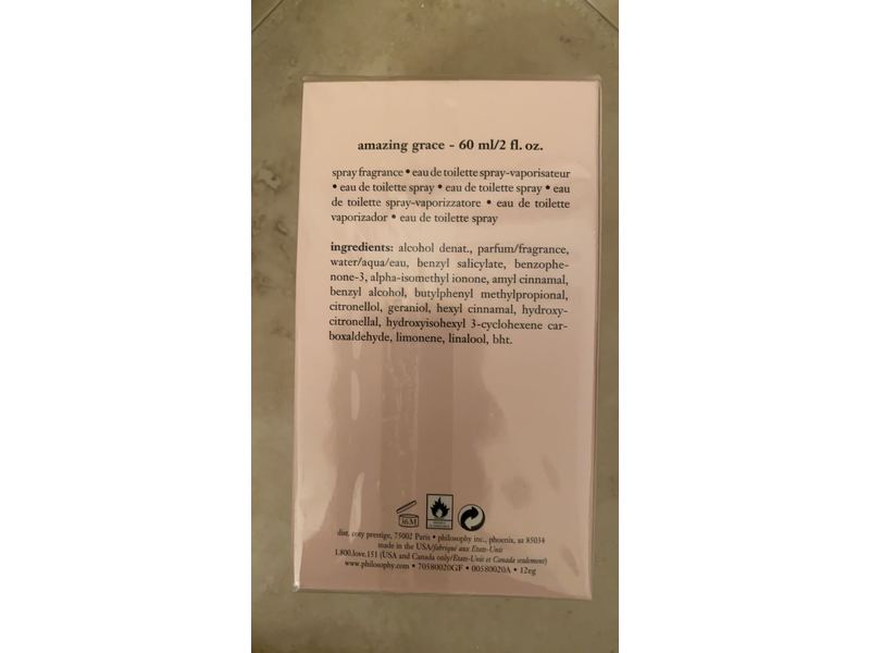 Philosophy Amazing Grace Spray Fragrance 2 fl oz/60 ml