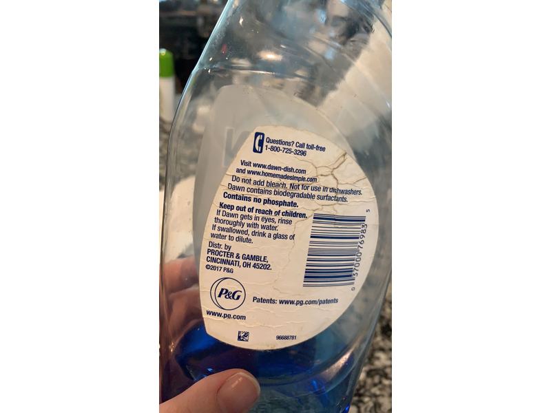 Dawn Ultra Platinum Dishwashing Liquid, Refreshing Rain Scent, 24 fl oz/709 mL