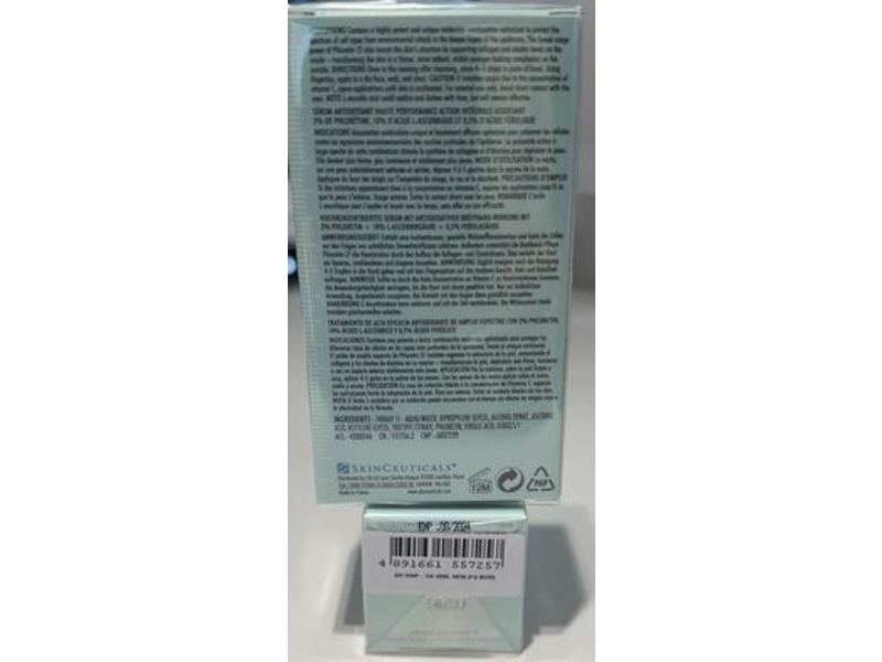 SkinCeuticals Phloretin CF Antioxidant Serum,Prevent, 1 fl oz/30 mL