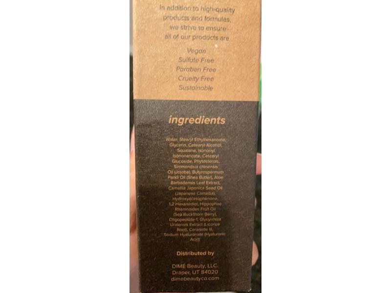 Dime Restorative Night Cream, Ceramide + Camellia, 1.7 oz/50 mL