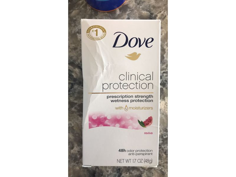 Dove Clinical Protection Antiperspirant/Deodorant Stick, Revive, 1.7 oz/48 g