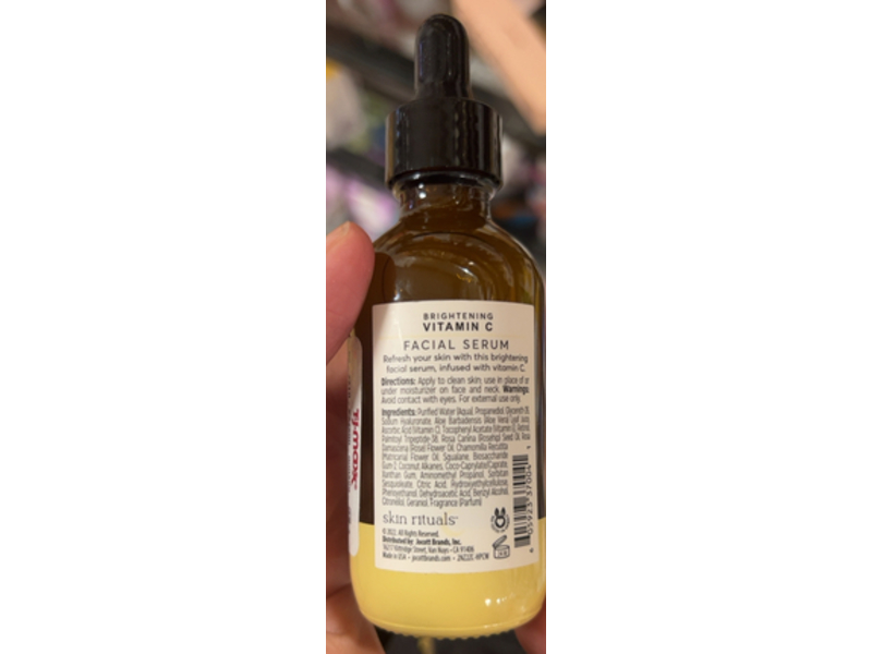 Skin Rituals Brightening Facial Serum, Vitamin C, 1 fl oz/59 mL