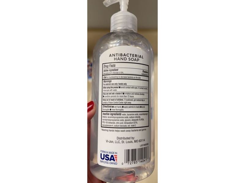Germ-x Antibacterial Hand Soap, Fragrance Free, 16 fl oz/473 mL