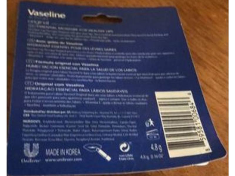 Vaseline Lip Therapy, Original, 0.16 oz/4.8 g