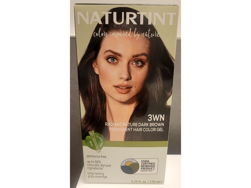 Naturtint Permanent Hair Color Gel, 3WN Radiant Nature Dark Brown, 5.75 fl oz/170 mL