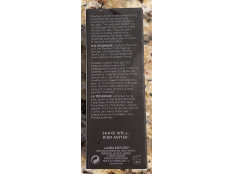 Laura Mercier Radiance - Perfecting Foundation, 2C1 Ecru, 1 fl oz/30 mL