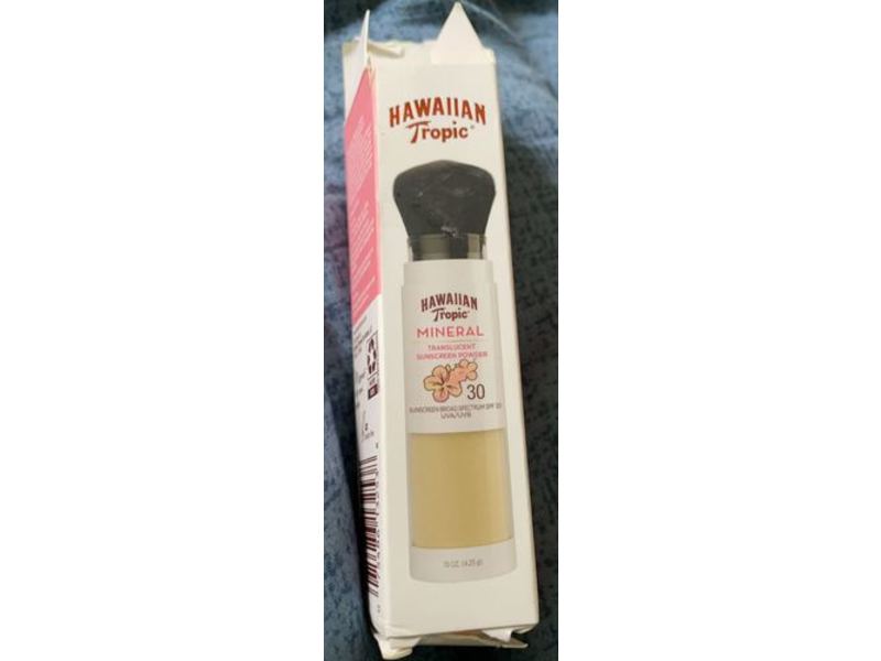 Hawaiian Tropic Mineral Translucent Sunscreen Powder Brush, SPF 30, 0.15 oz/4.2 g
