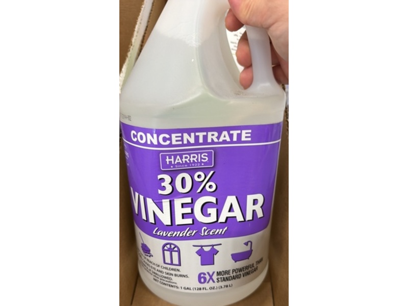 Harris Concentrate 30% Vinegar, Lavender Scent, 128 fl oz/3.78 L