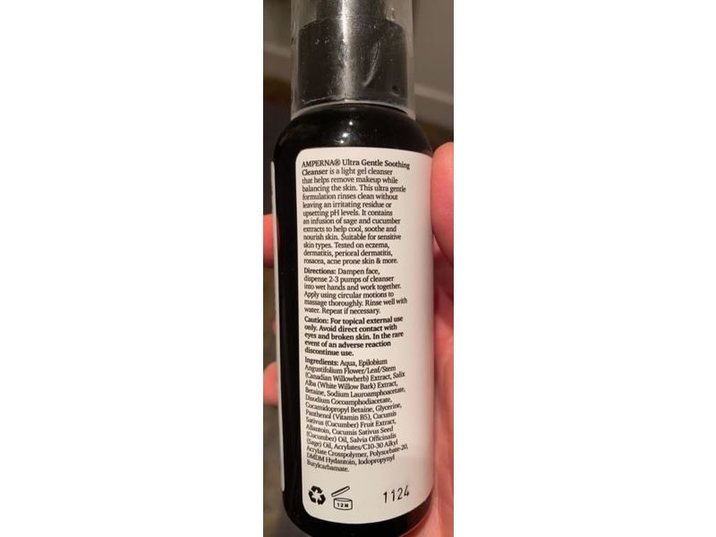 Amperna Ultra Gentle Soothing Cleanser, Balance, 4.2 fl oz/125 mL